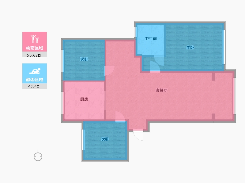 河南省-郑州市-万华城悦府-90.00-户型库-动静分区