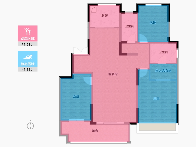 河南省-商丘市-银基荣府-122.00-户型库-动静分区