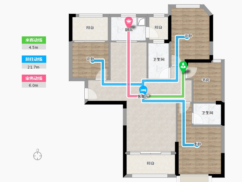 福建省-泉州市-百宏御墅香堤-98.21-户型库-动静线