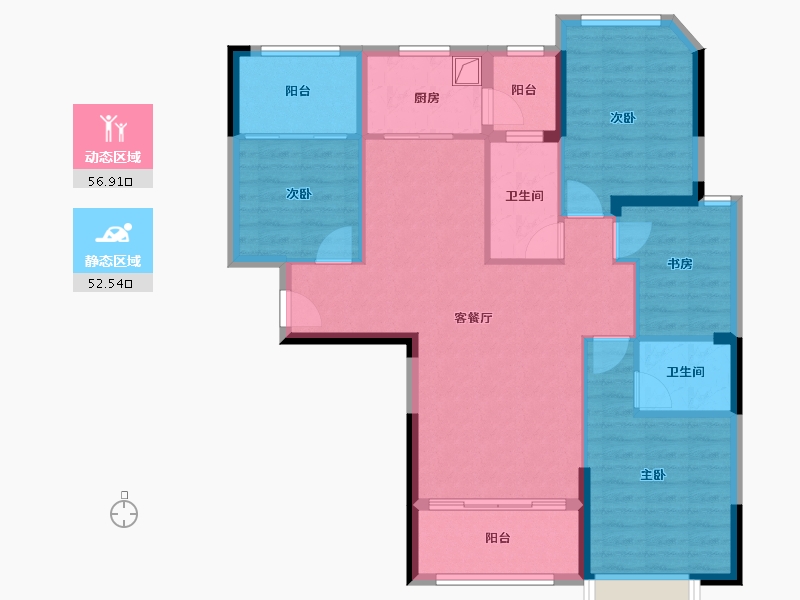 福建省-泉州市-百宏御墅香堤-98.21-户型库-动静分区