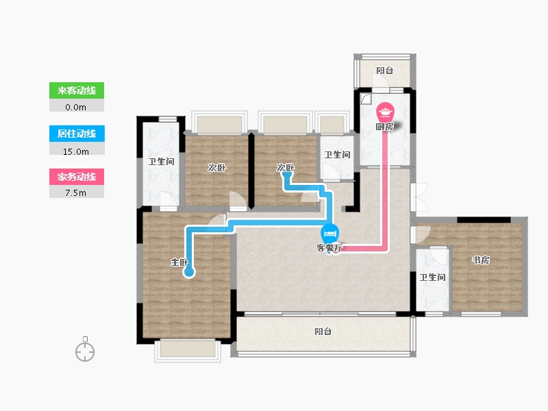 四川省-成都市-懿林语-134.40-户型库-动静线