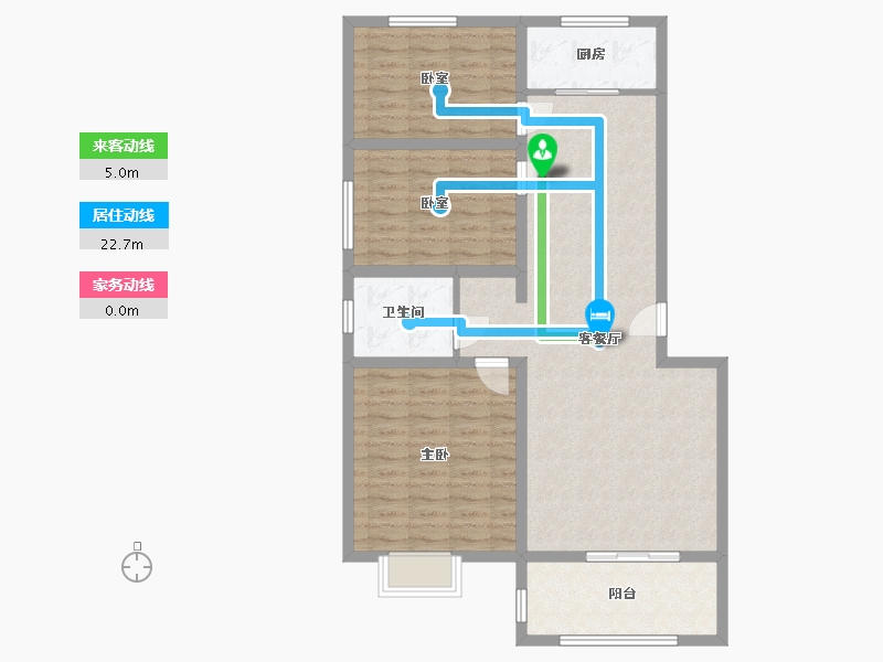 山东省-临沂市-翰林名居-99.34-户型库-动静线