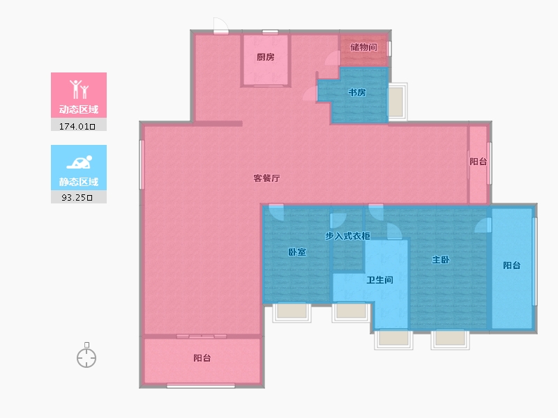 广东省-深圳市-深业紫麟山-174.40-户型库-动静分区