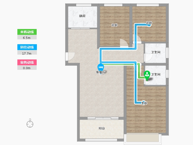 山东省-菏泽市-御龙湾-96.98-户型库-动静线