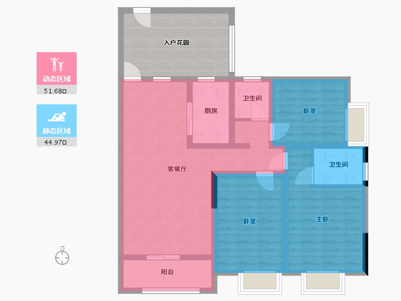 四川省-眉山市-锦城-95.00-户型库-动静分区