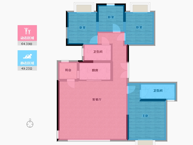 四川省-成都市-人居鎏林语-143.00-户型库-动静分区