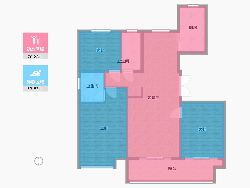 江苏省-淮安市-万郡泰和-113.00-户型库-动静分区