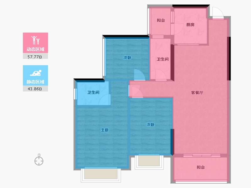 广东省-肇庆市-壹品华府-93.00-户型库-动静分区