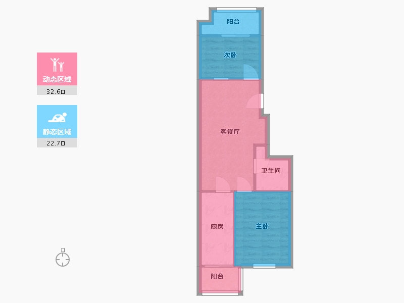 北京-北京市-北坞嘉园-51.20-户型库-动静分区