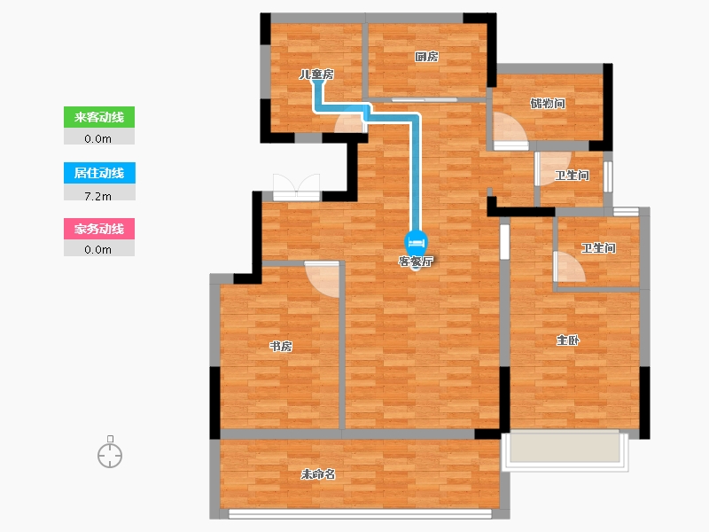 安徽省-亳州市-鼎吉万和府-101.08-户型库-动静线