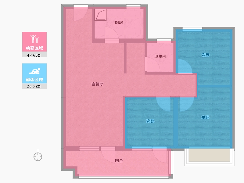 山东省-青岛市-中国铁建·海语城-71.20-户型库-动静分区