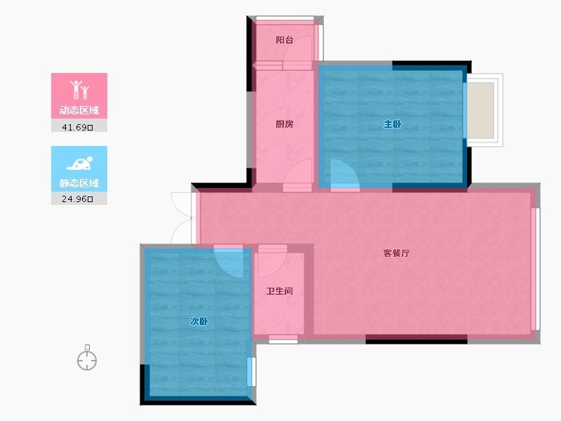 陕西省-安康市-紫邑新城-59.98-户型库-动静分区