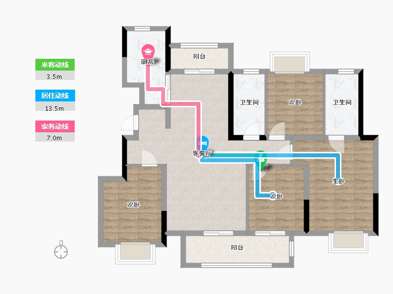 江西省-抚州市-江山城-104.74-户型库-动静线