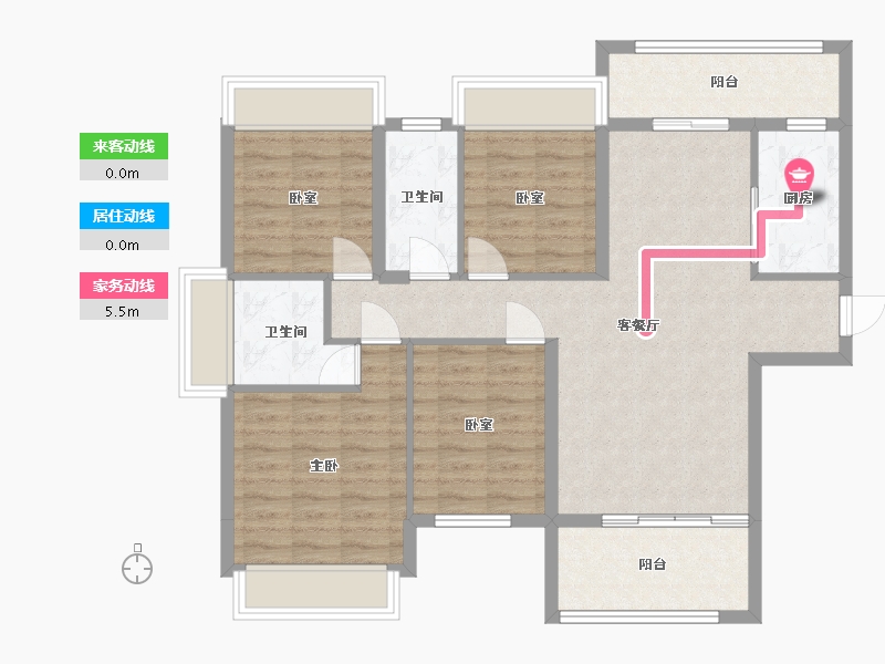 广东省-肇庆市-鸿景城北苑-99.00-户型库-动静线