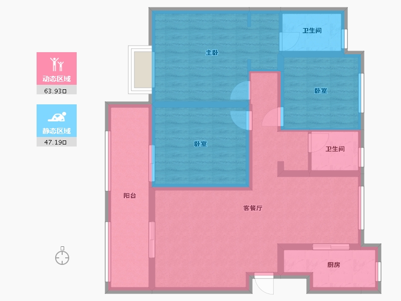 山东省-临沂市-联泰-108.80-户型库-动静分区