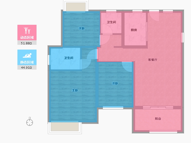 江西省-南昌市-新建城-86.88-户型库-动静分区