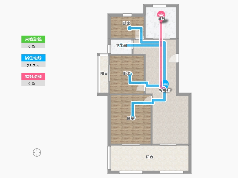 江苏省-盐城市-八林新寓-85.00-户型库-动静线