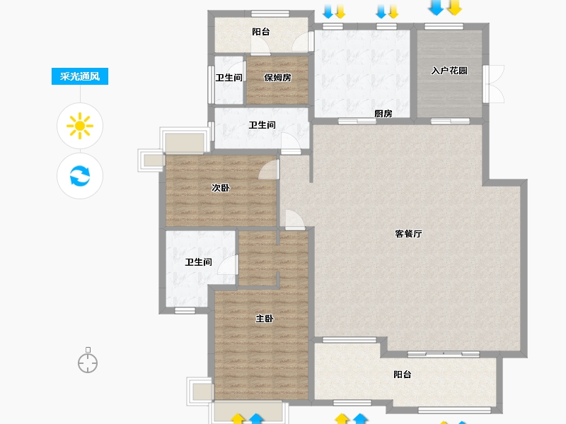 广东省-珠海市-远大美域新城-四期-249.00-户型库-采光通风