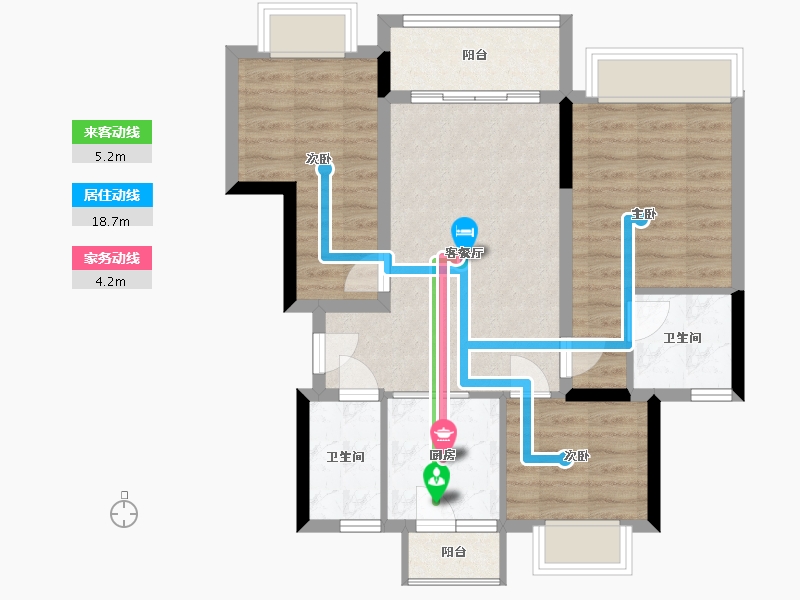 四川省-成都市-丽府兰台-75.04-户型库-动静线