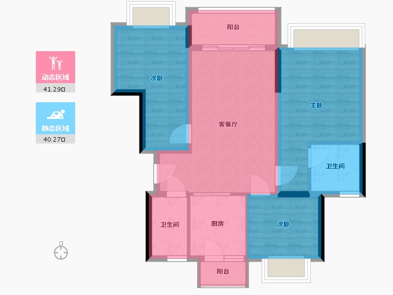 四川省-成都市-丽府兰台-75.04-户型库-动静分区