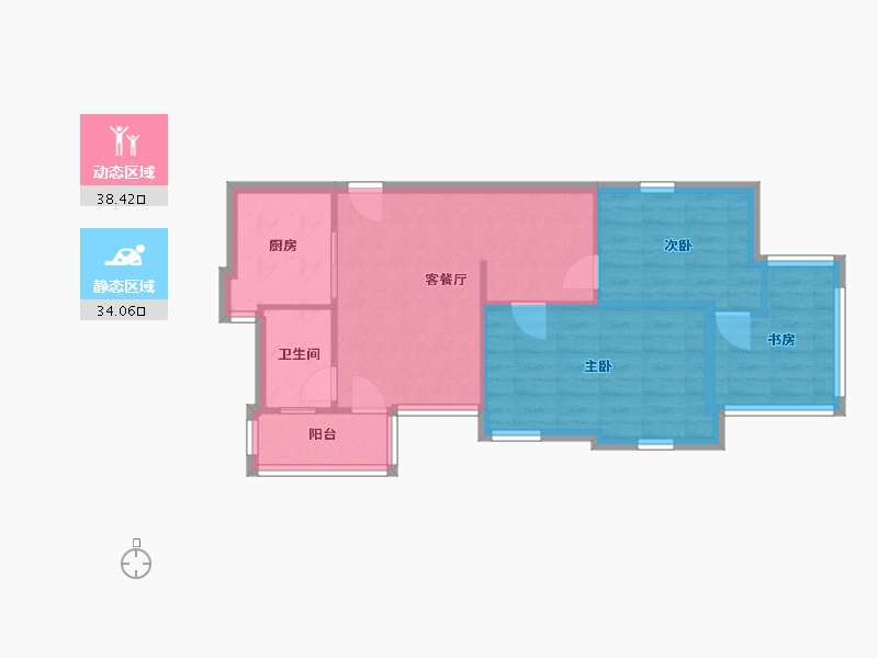 湖北省-武汉市-宝利金国际广场-61.01-户型库-动静分区