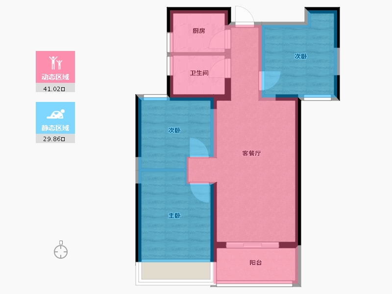 河南省-郑州市-名门橙邦-70.00-户型库-动静分区