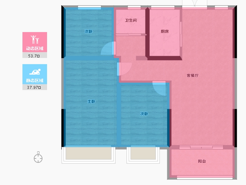 陕西省-商洛市-雅琪小区-117.00-户型库-动静分区