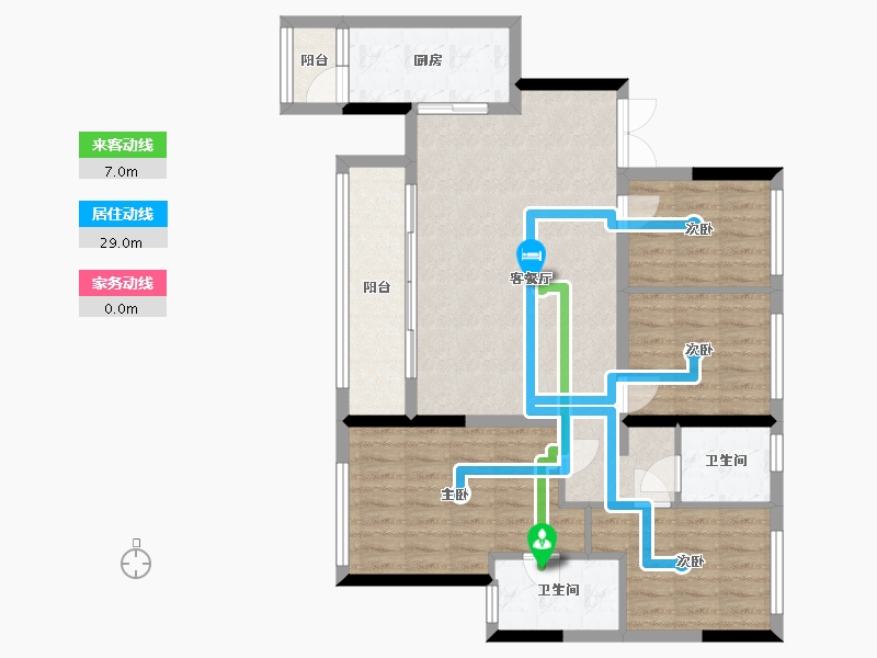 四川省-雅安市-天麓湾-97.90-户型库-动静线