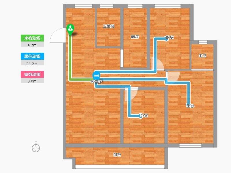 山东省-泰安市-宁阳高新区-91.37-户型库-动静线