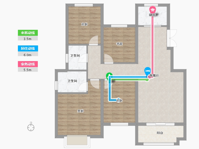 江西省-吉安市-江山里-102.40-户型库-动静线