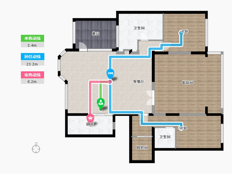 河北省-唐山市-君熙太和-192.00-户型库-动静线