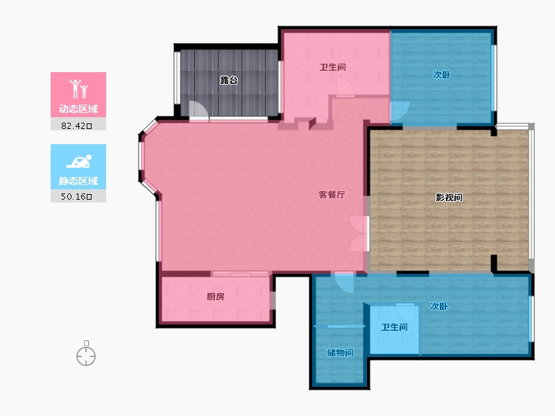 河北省-唐山市-君熙太和-192.00-户型库-动静分区