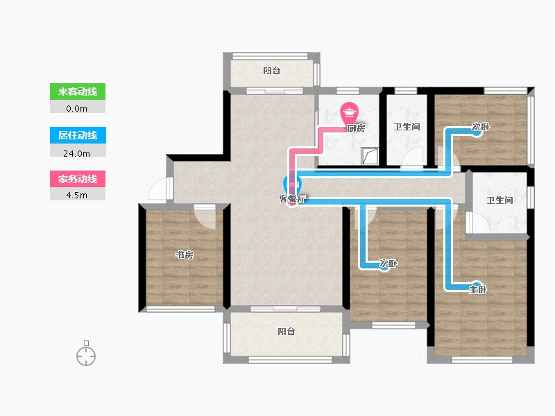 广西壮族自治区-玉林市-永顺学府-95.40-户型库-动静线