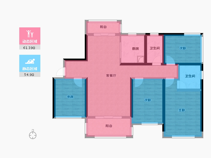 广西壮族自治区-玉林市-永顺学府-95.40-户型库-动静分区