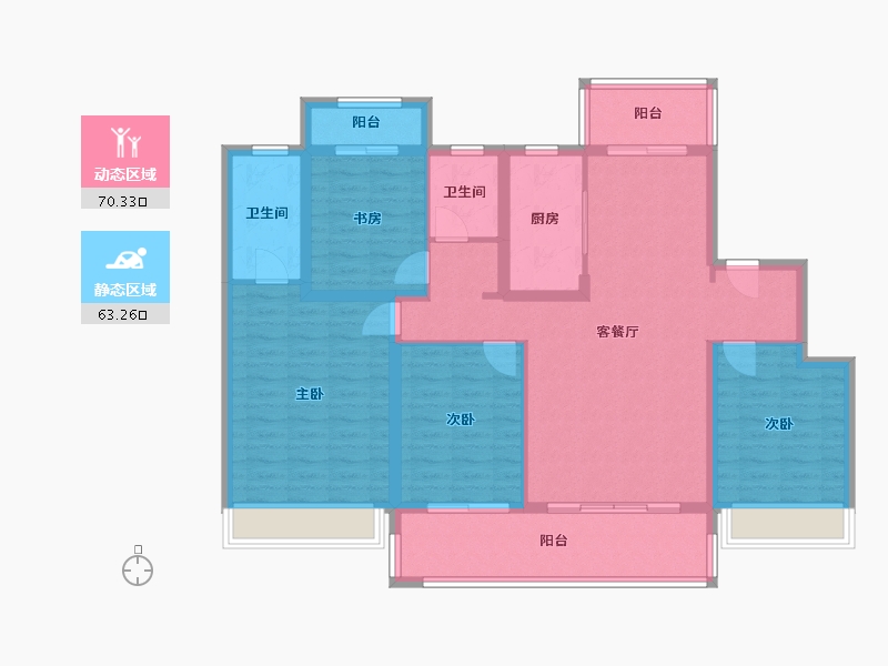 安徽省-六安市-珺临府-119.00-户型库-动静分区