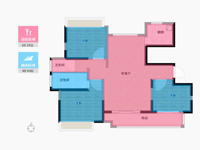 河南省-南阳市-财富世家-102.40-户型库-动静分区