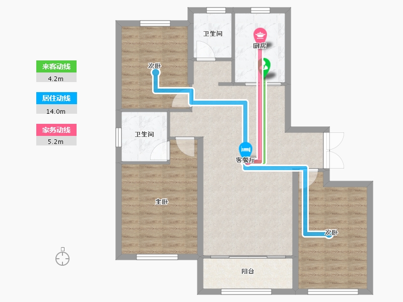 河北省-承德市-铸合壹号苑-104.00-户型库-动静线