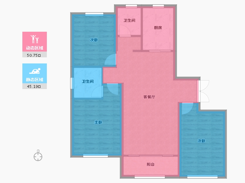 河北省-承德市-铸合壹号苑-104.00-户型库-动静分区