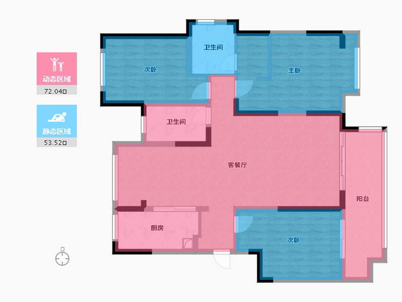 河南省-南阳市-信友天樾-102.40-户型库-动静分区