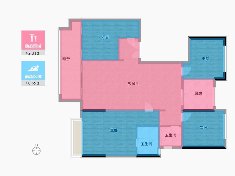 河南省-濮阳市-建业通和府-113.02-户型库-动静分区