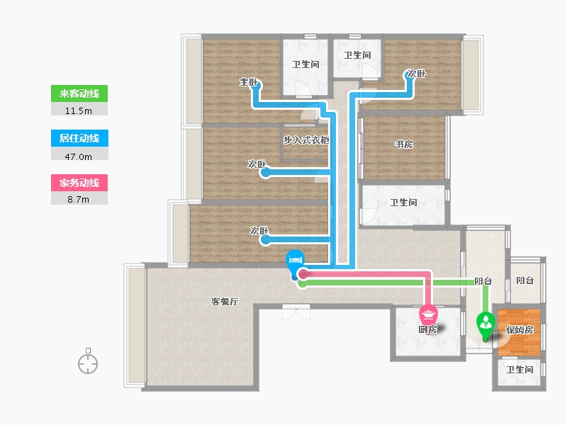 贵州省-贵阳市-中天未来方舟F6组团-200.00-户型库-动静线