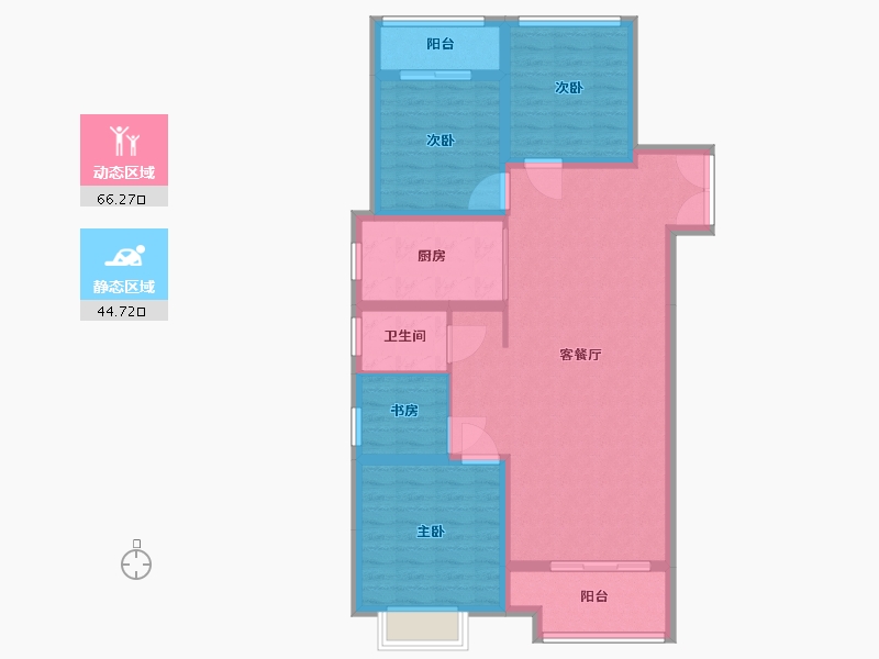 安徽省-宿州市-薛园新村-100.00-户型库-动静分区