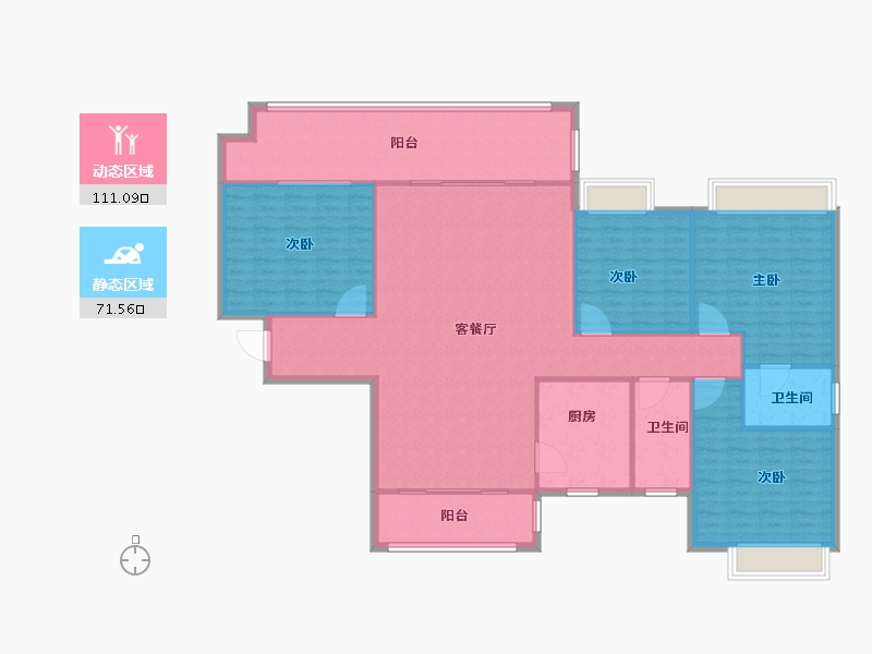 湖南省-湘西土家族苗族自治州-卓大一品-170.00-户型库-动静分区