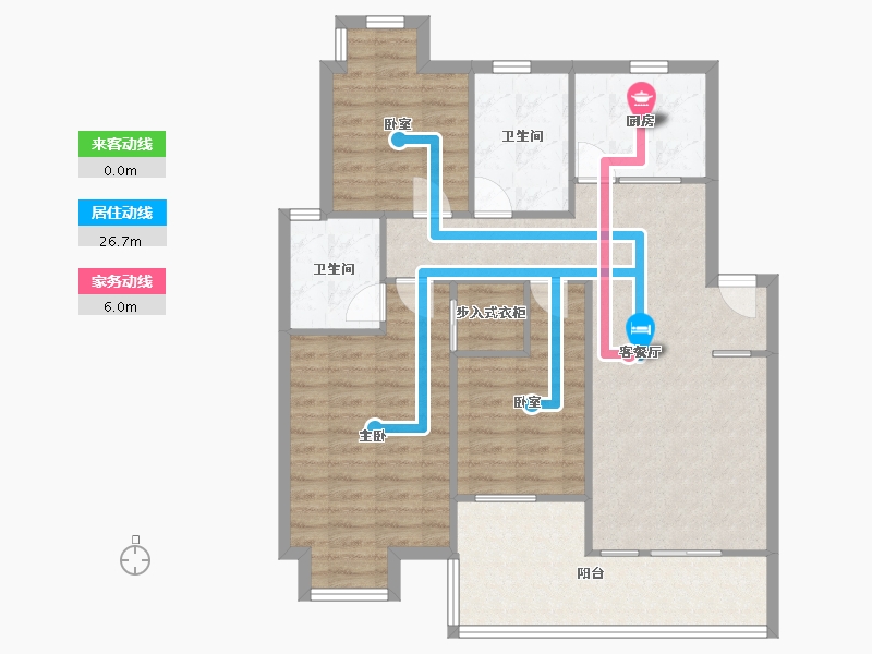 江苏省-南京市-万达江南明珠-98.00-户型库-动静线