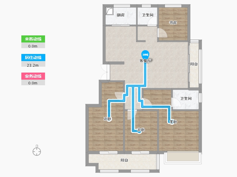 浙江省-丽水市-美林悦府-103.00-户型库-动静线