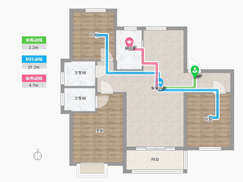 山东省-济宁市-锦绣华城-99.00-户型库-动静线