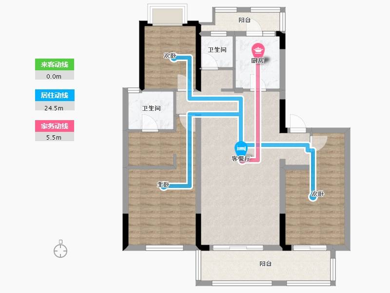 安徽省-阜阳市-华润阜阳中心-100.00-户型库-动静线