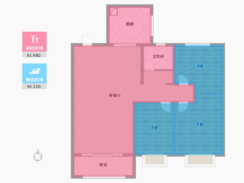 浙江省-杭州市-润嘉国际-116.00-户型库-动静分区