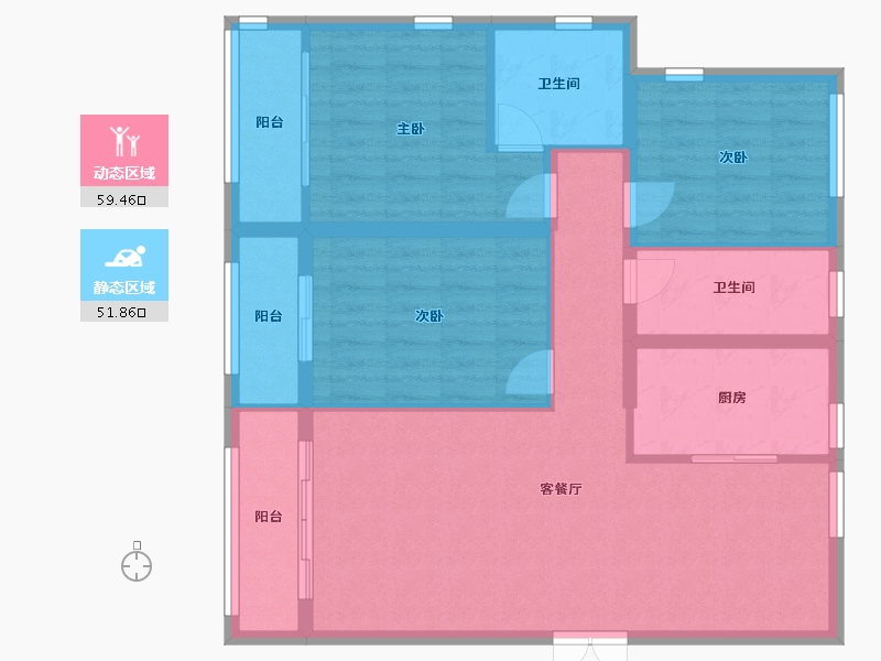 河北省-邢台市-全都城悦府-94.00-户型库-动静分区