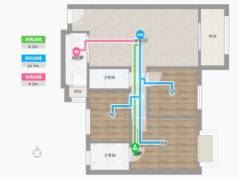 广东省-东莞市-虎门小区-96.00-户型库-动静线